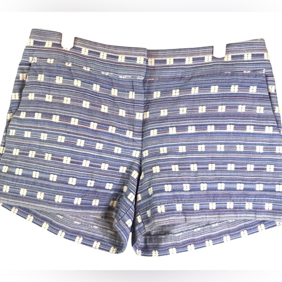 Ann Taylor LOFT Cotton Geo Textured Riviera Shorts with 4 Inch Inseam Sz 2 NWOT - Picture 1 of 5